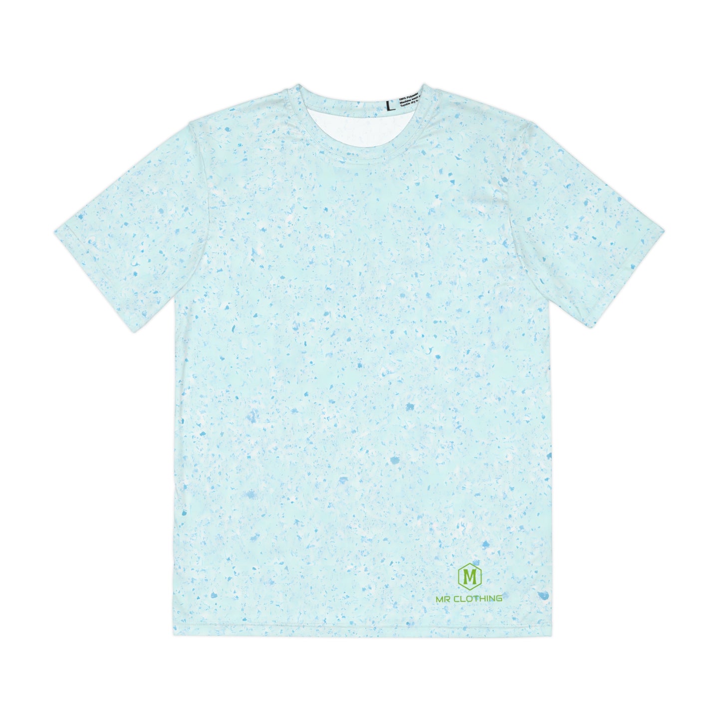 Men's Polyester Tee Blue Noice