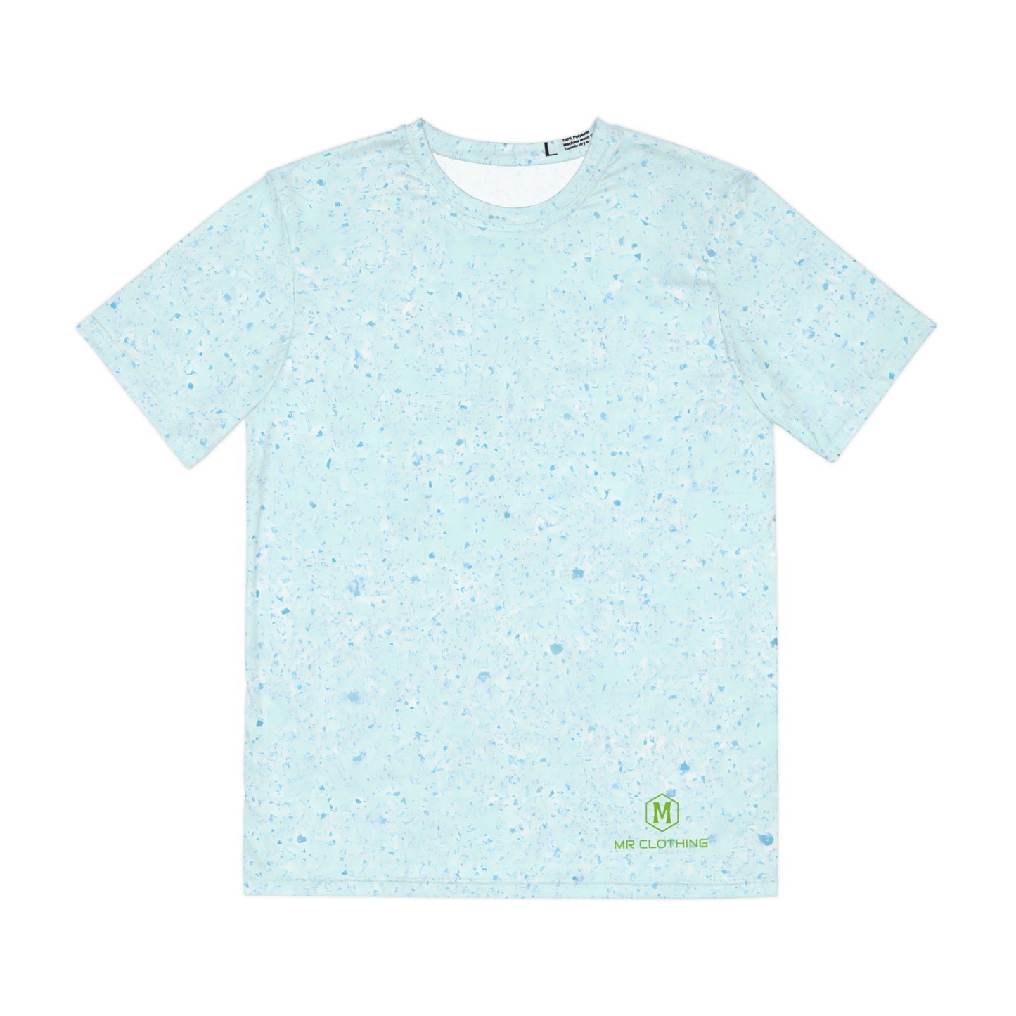 Men's Polyester Tee Blue Noice