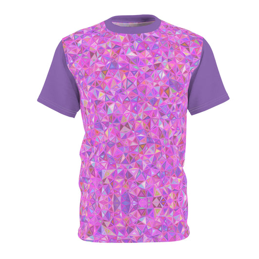 Unisex Cut & Sew Tee Pink Crystals