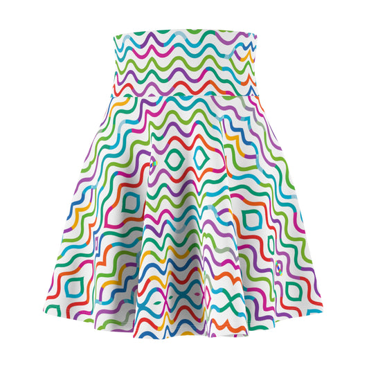 Women's Skater Skirt White