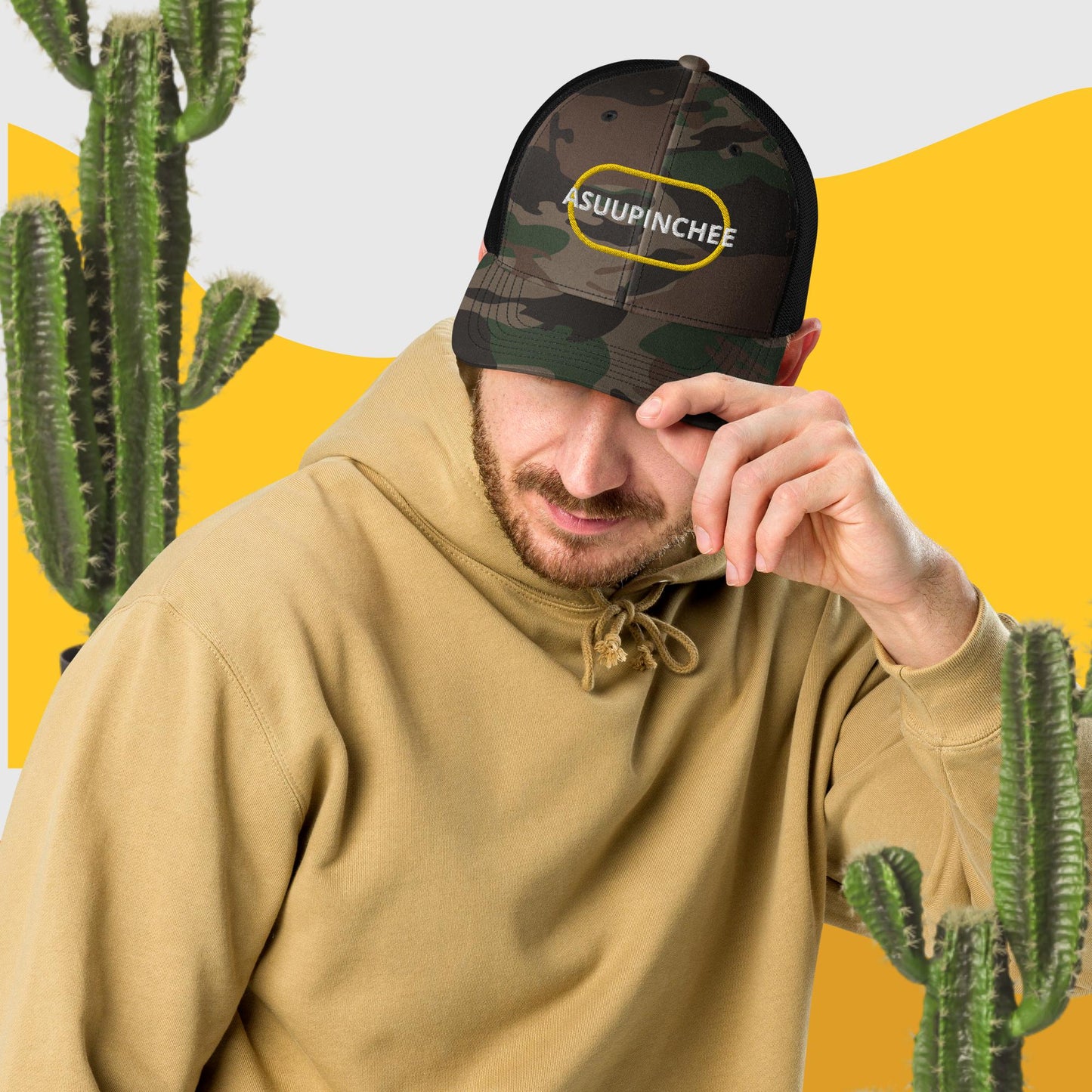 Gorra trucker camuflaje Asuupinche