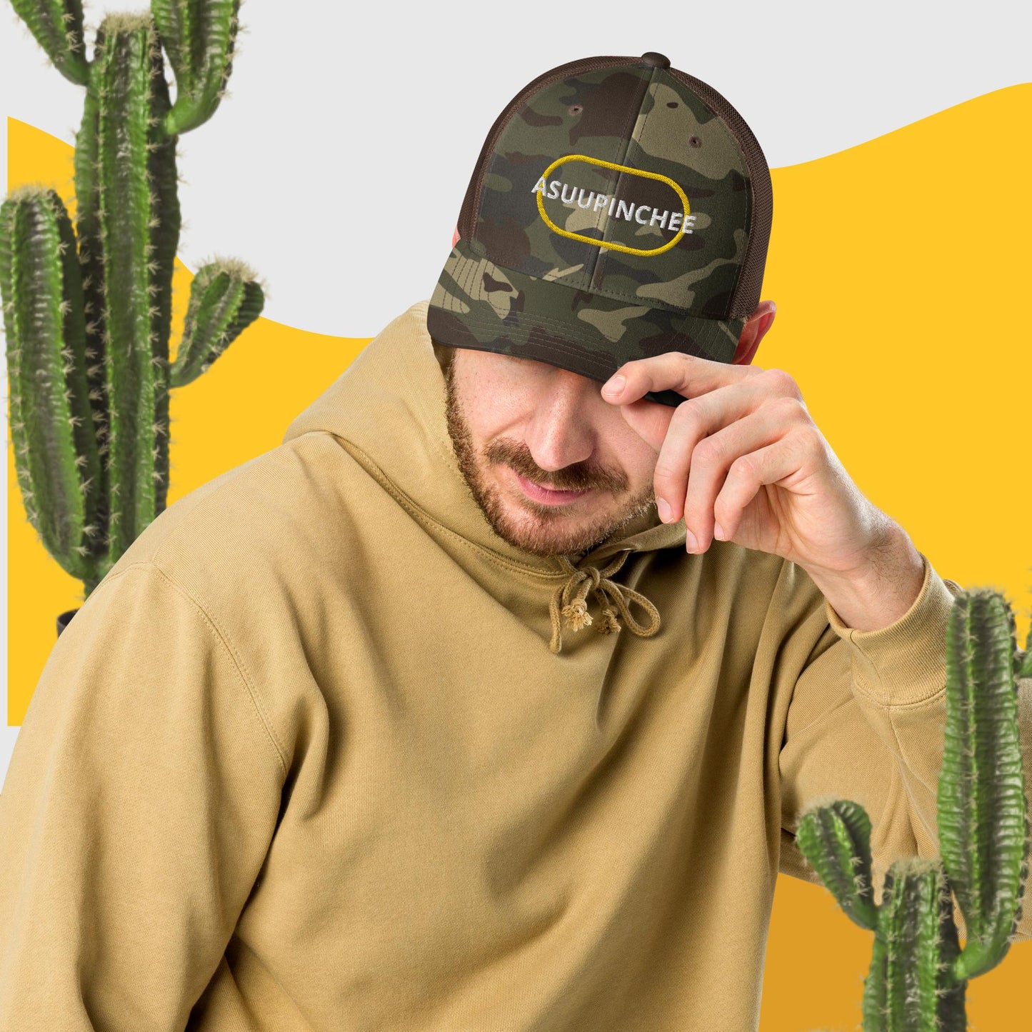 Gorra trucker camuflaje Asuupinche