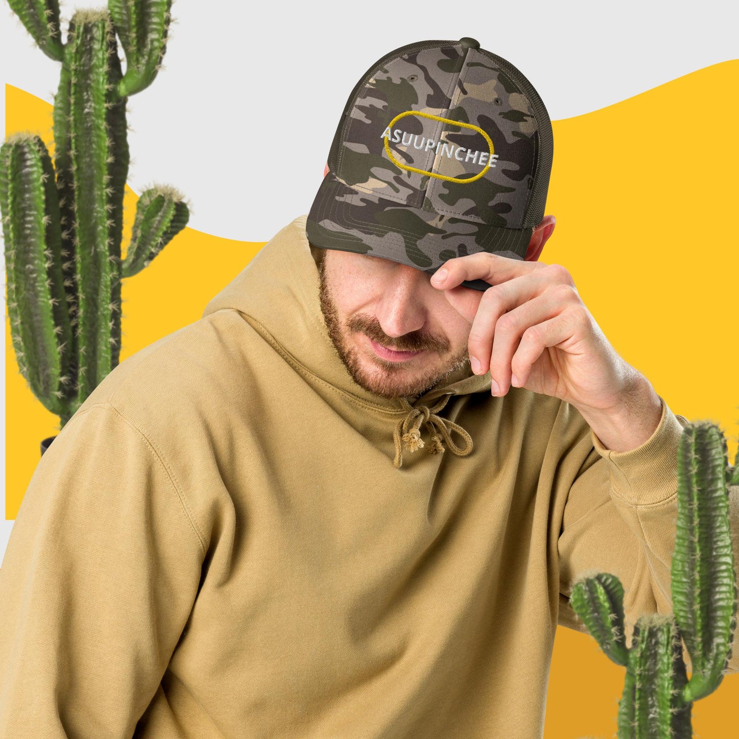 Gorra trucker camuflaje Asuupinche